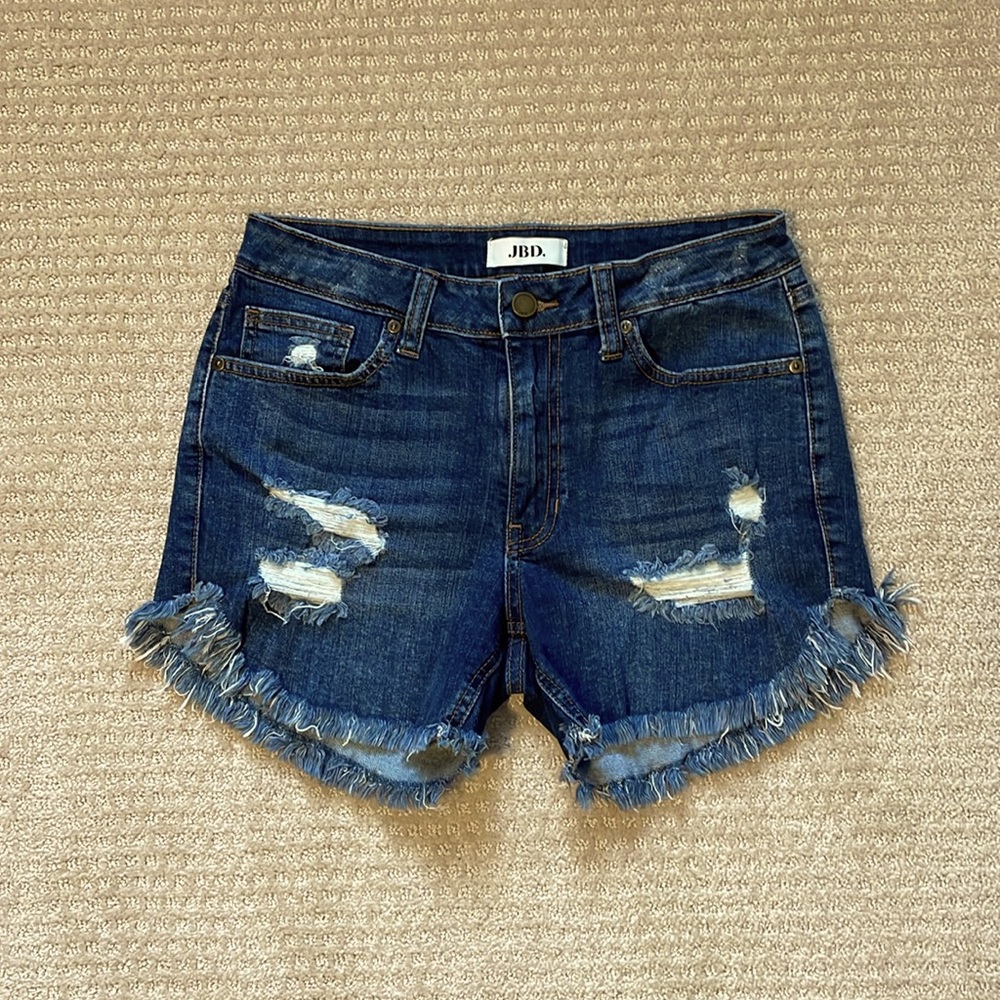 Just Black Denim (JBD) distressed Jean shorts